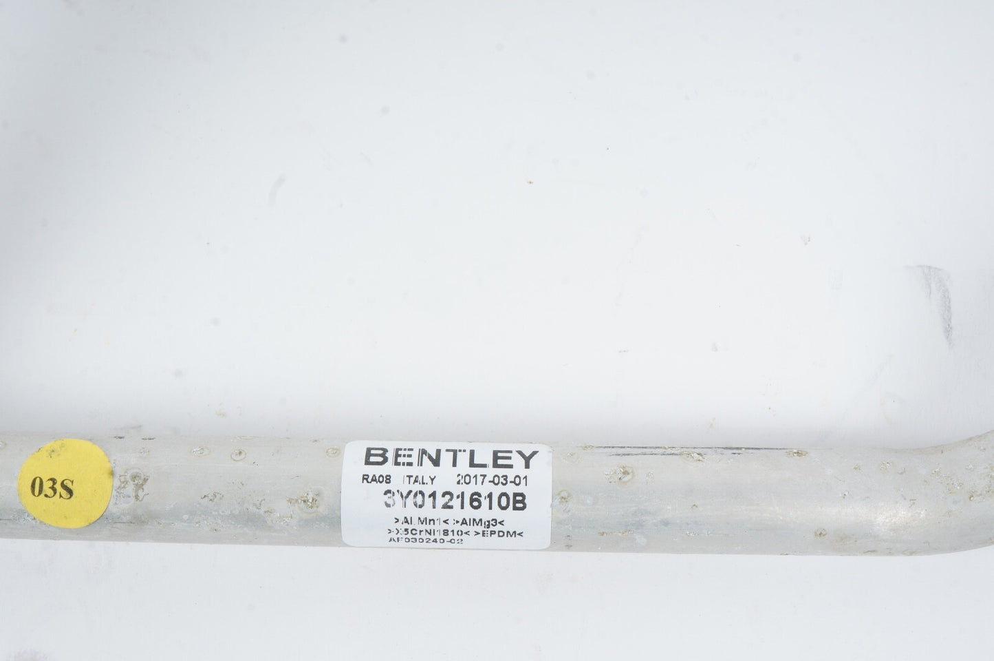 2010 - 2020 Bentley Mulsanne Water Coolant Tank Hose Pipe Line
