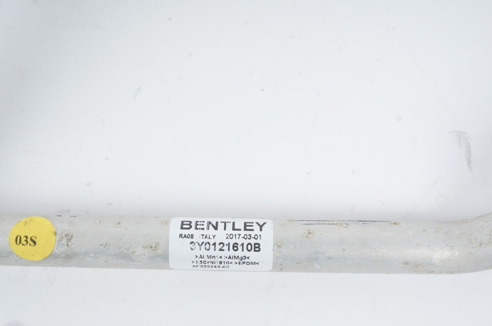 2010 - 2020 Bentley Mulsanne Water Coolant Tank Hose Pipe Line