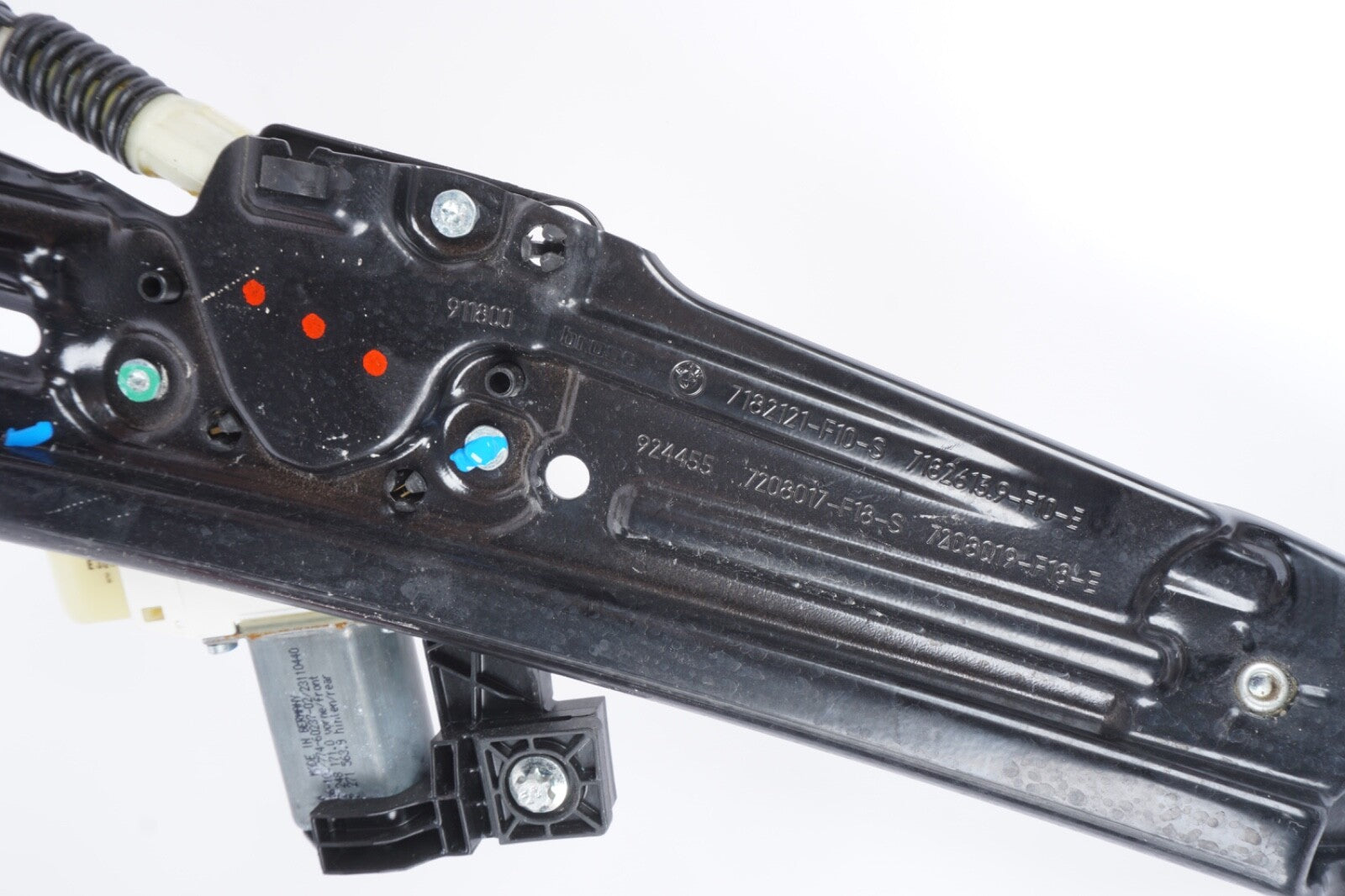 2011-2016 BMW 528i 535i 550i M5 Rear Window Regulator Left Driver - 51357182613