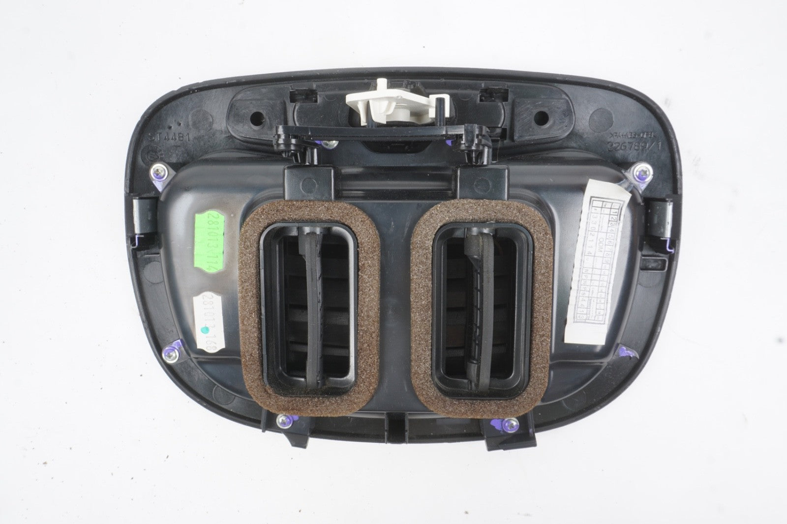 2014 - 2017 Fiat 500L Center Upper Dashboard A/C Air Vent Trim Grille Black OEM
