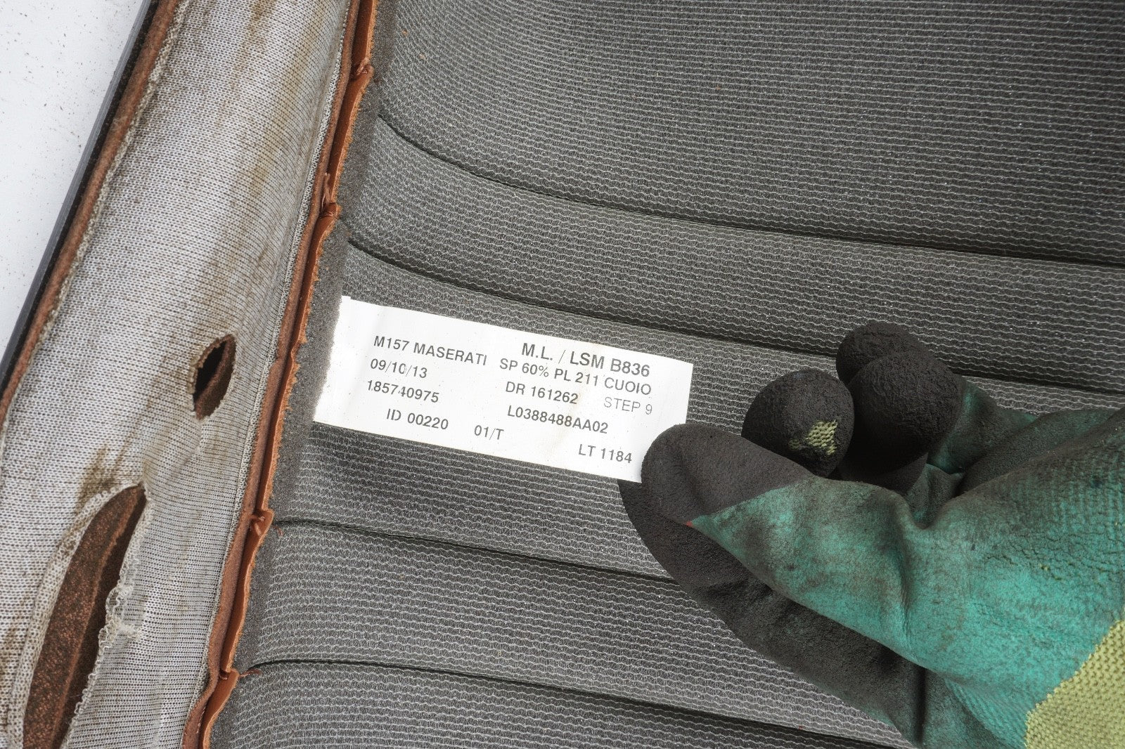 2014 - 2017 MASERATI GHIBLI  LEFT & CENTER REAR UPPER BACKREST SEAT