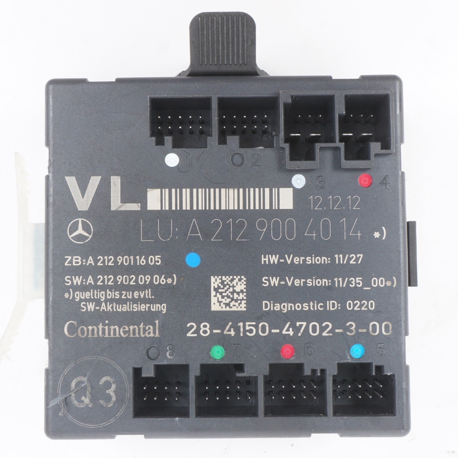 08-18 Mercedes E350 C300 SLK250 Front Left Driver Door Control Module OEM