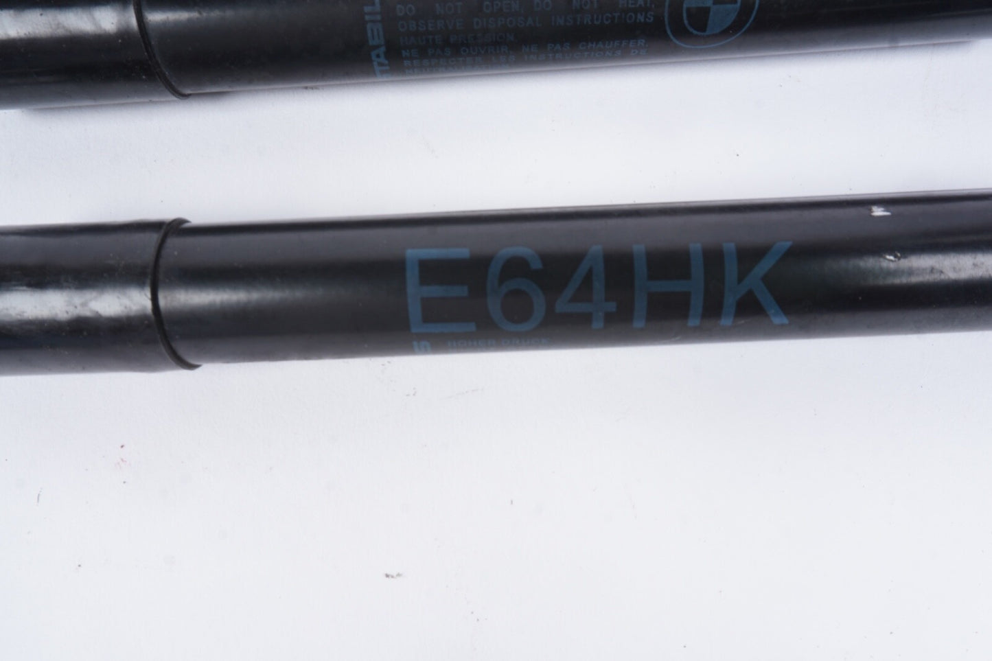 04-10 BMW 650i E64 Convertible Trunk Boot Support Lid Gas Lift Strut Set OEM