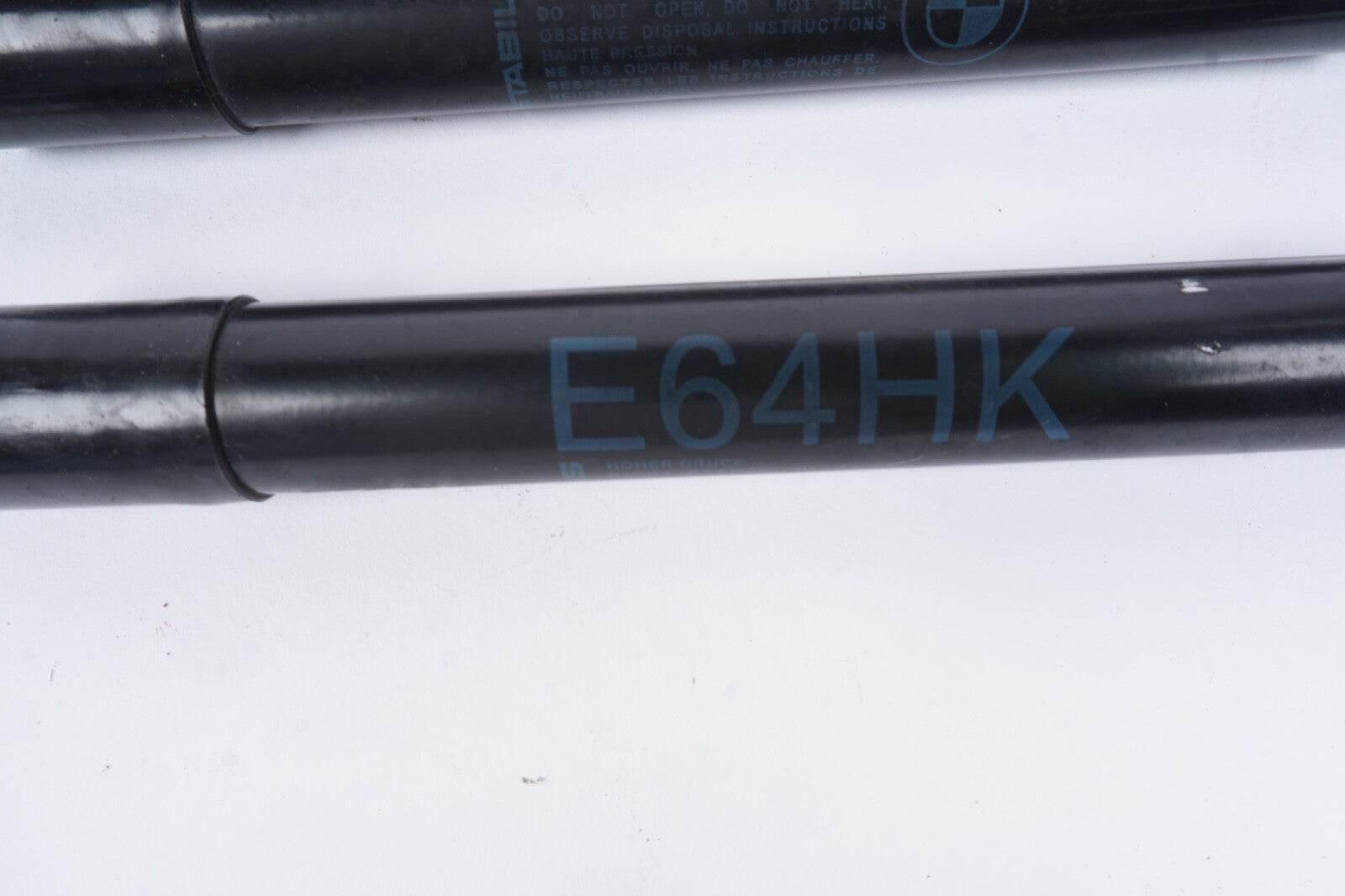 04-10 BMW 650i E64 Convertible Trunk Boot Support Lid Gas Lift Strut Set OEM
