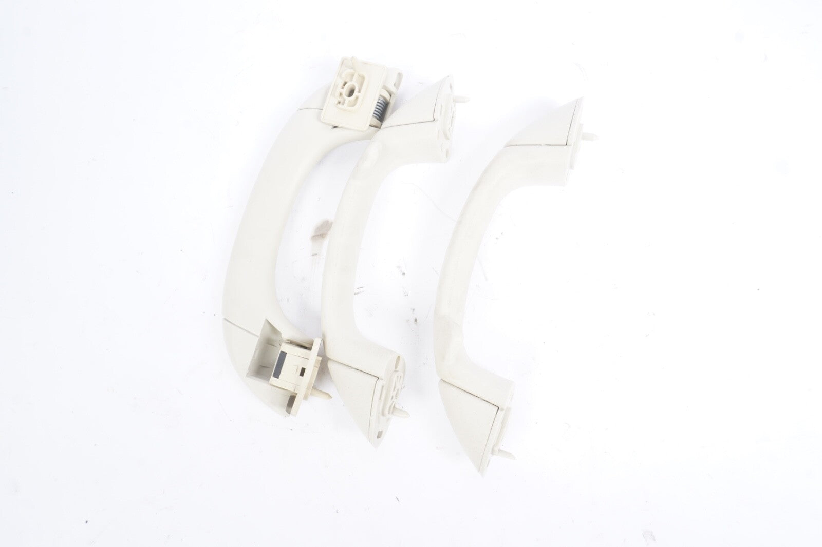 07-15 MINI COOPER R55 R56 R57 INTERIOR ROOF GRAB HANDLE SET OF 3 GRAY ITEM OEM
