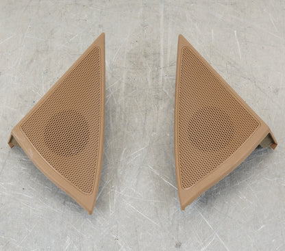 07-13 Mercedes W221 S550 S400 S63 Door Corner Speaker  Brown OEM SET OF 2