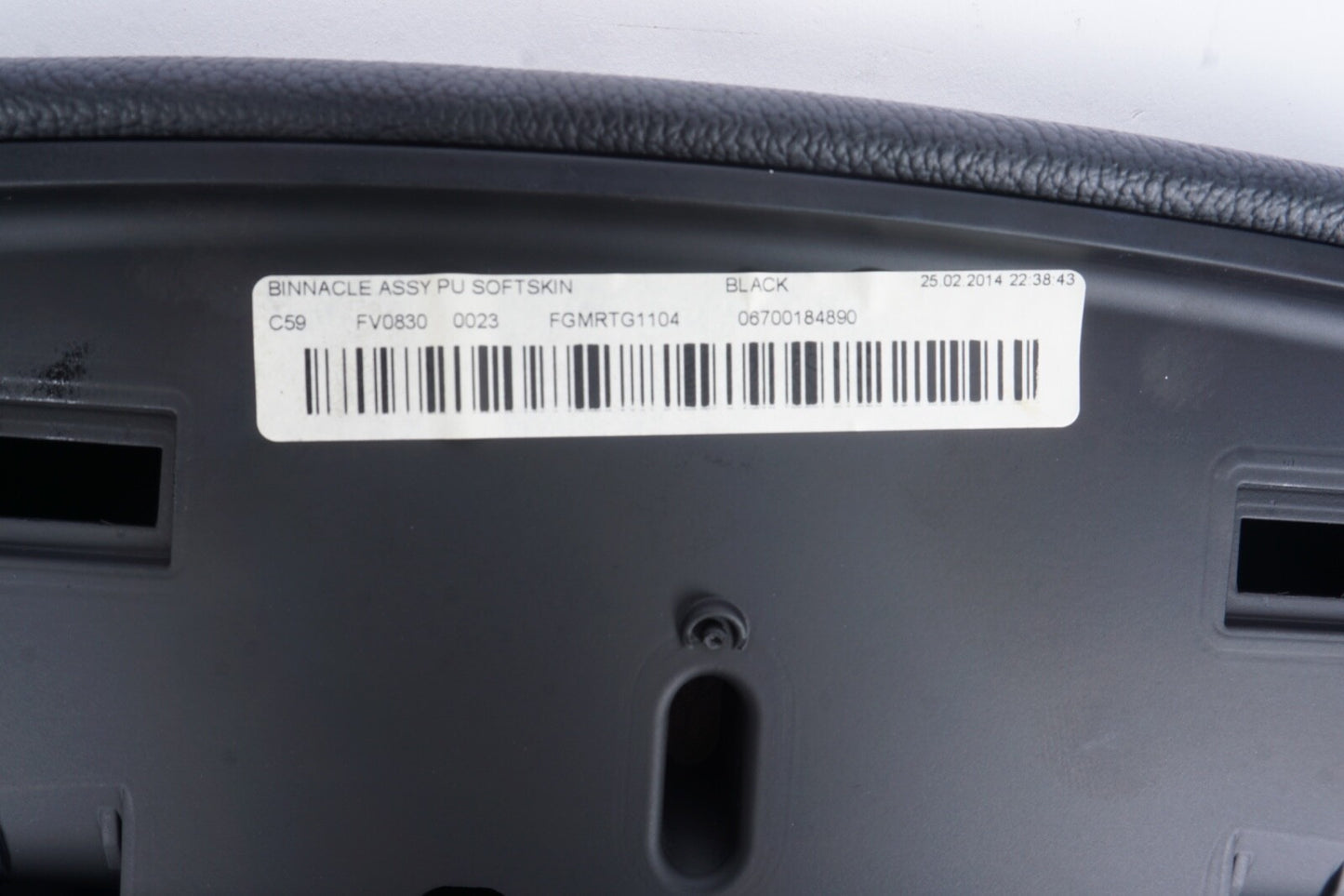 14-17 Maserati Ghibli M157 Gauge Dash Speedometer Trim Pad Cover Black