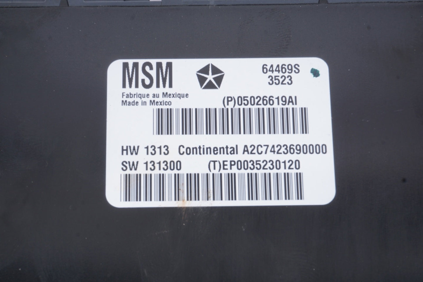 14-16 MASERATI GHIBLI QUATTROPORTE FRONT LEFT SEAT CONTROL MODULE OEM