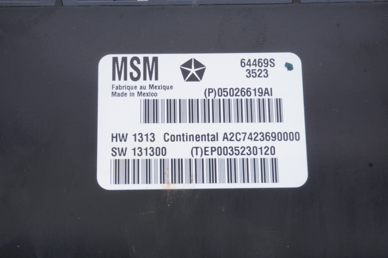 14-16 MASERATI GHIBLI QUATTROPORTE FRONT LEFT SEAT CONTROL MODULE OEM