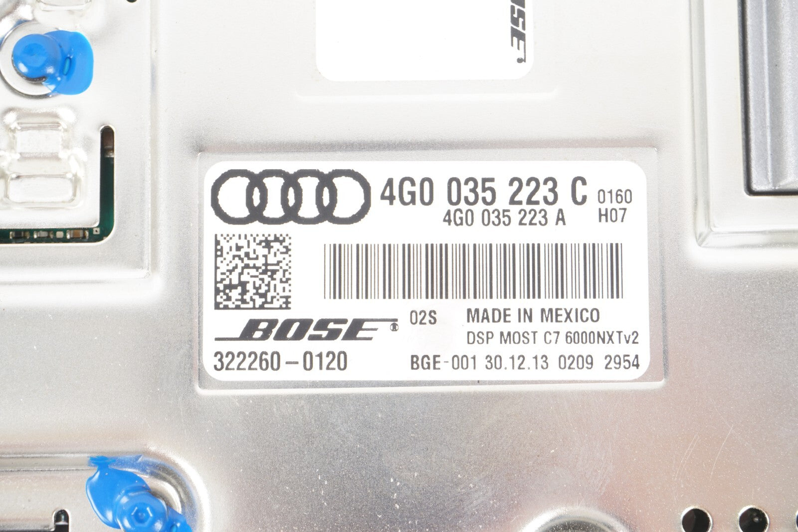 12-17 AUDI A8L A8 AMPLIFIER BOSE 4G0035223C OEM