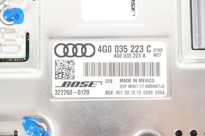 12-17 AUDI A8L A8 AMPLIFIER BOSE 4G0035223C OEM