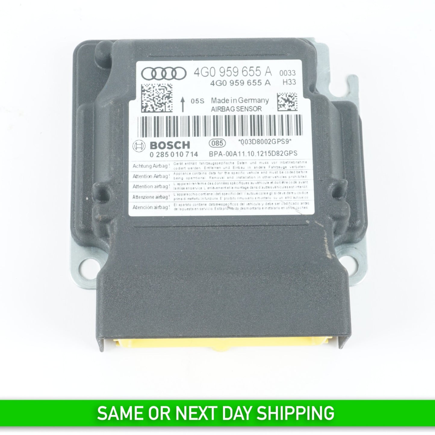 2012 - 2017 AUDI A7 CONTROL MODULE COMPUTER 4G0959655A OEM