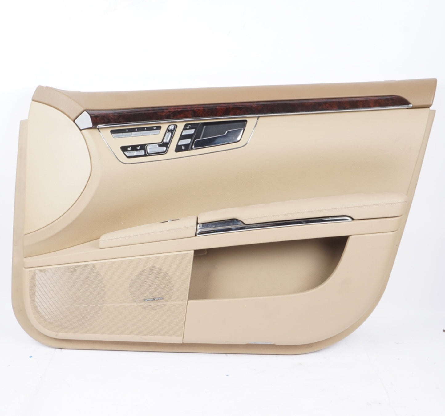 10-13 Mercedes W221 S550 S400 Front Right Side Interior Door Panel Beige OEM