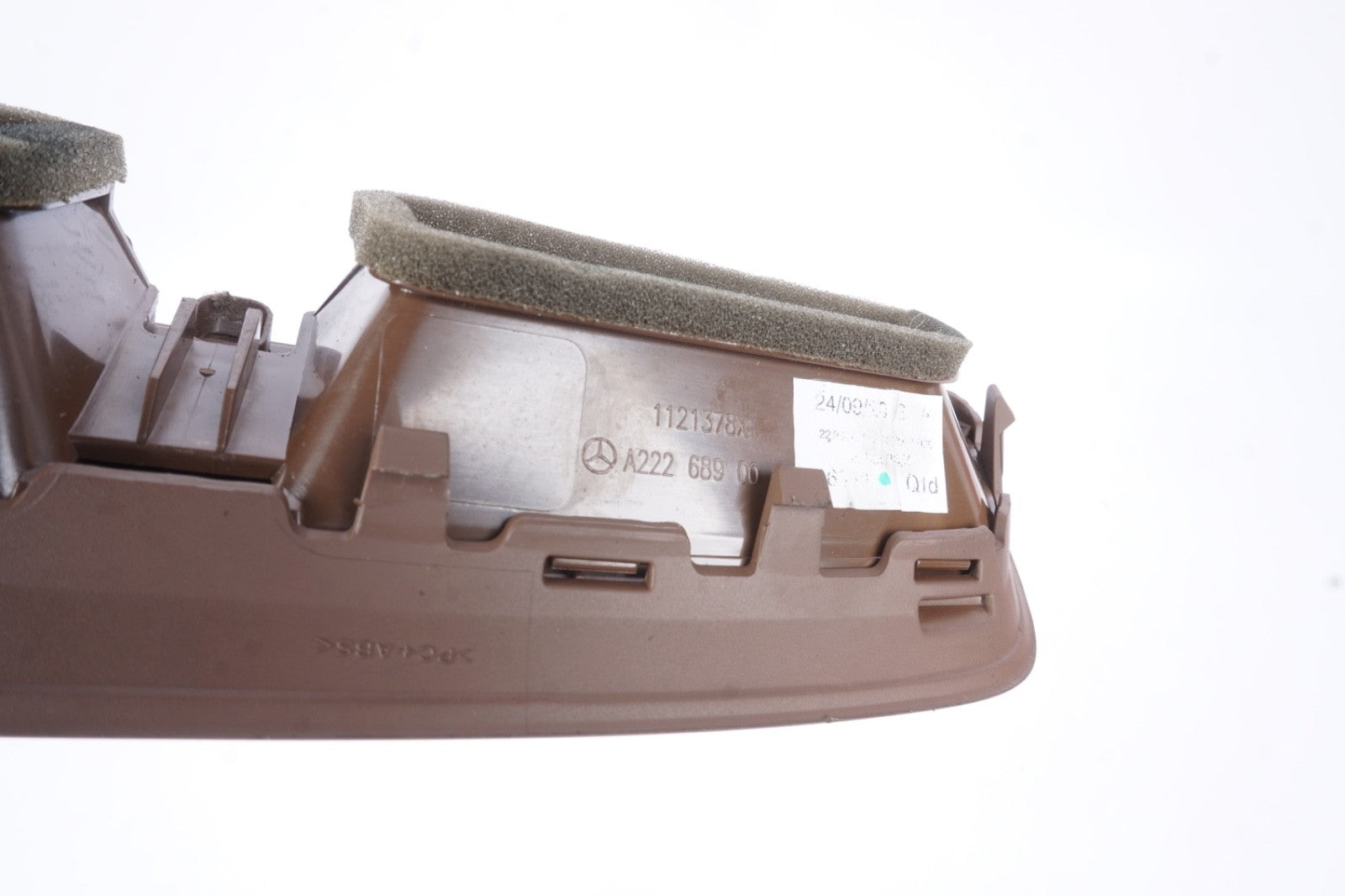 14-17 Mercedes W222 S550 S600 Front A/C Dashboard Trim Cover BROWN OEM