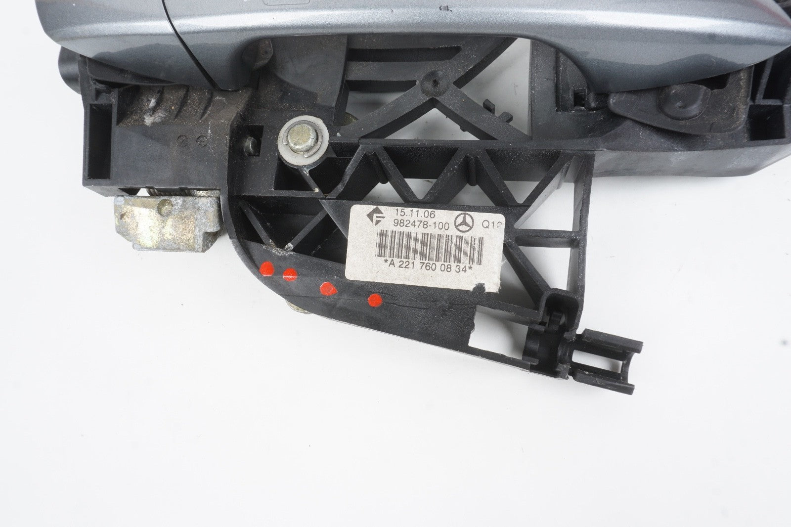 07-13 Mercedes W221 S550 S600 Rear Right Exterior Door Handle Keyless Go OEM