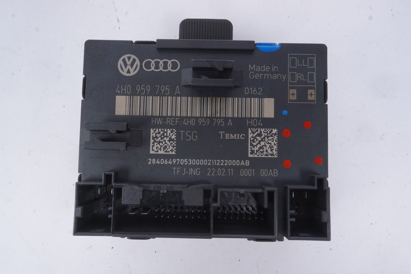 2011-2018 AUDI A8 A8L S8  REAR LEFT / RIGHT DOOR CONTROL MODULE OEM 4H0959795D