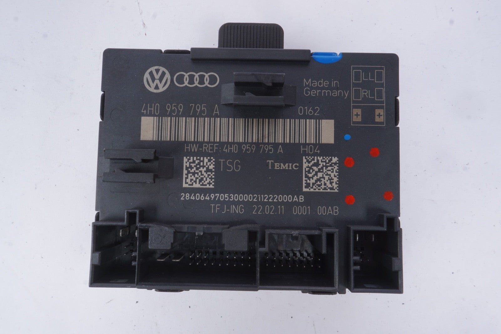 2011-2018 AUDI A8 A8L S8  REAR LEFT / RIGHT DOOR CONTROL MODULE OEM 4H0959795D