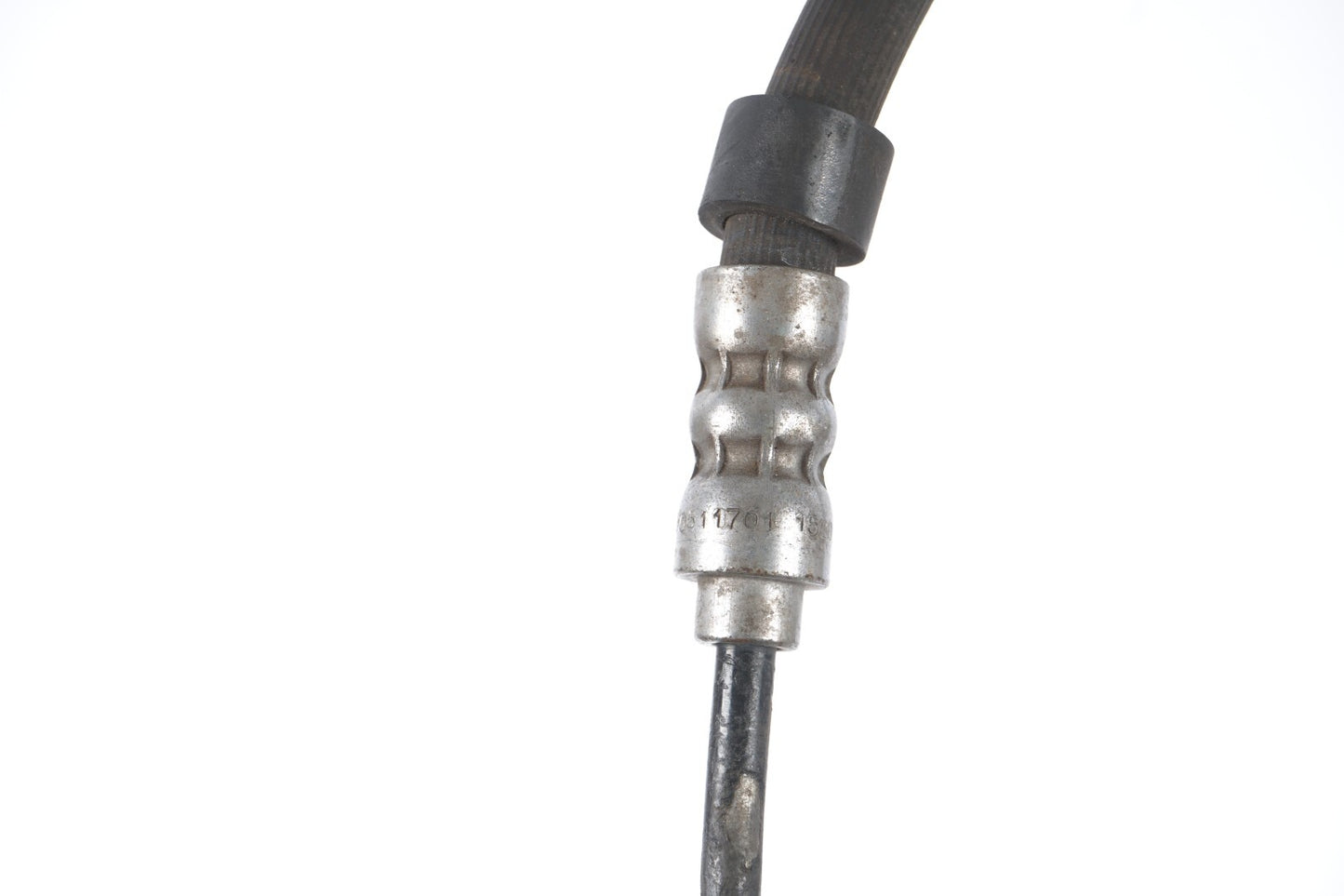 11-12 Porsche Cayenne 958 Front Left Driver Side Brake Hose Line Pipe 2Pcs OEM