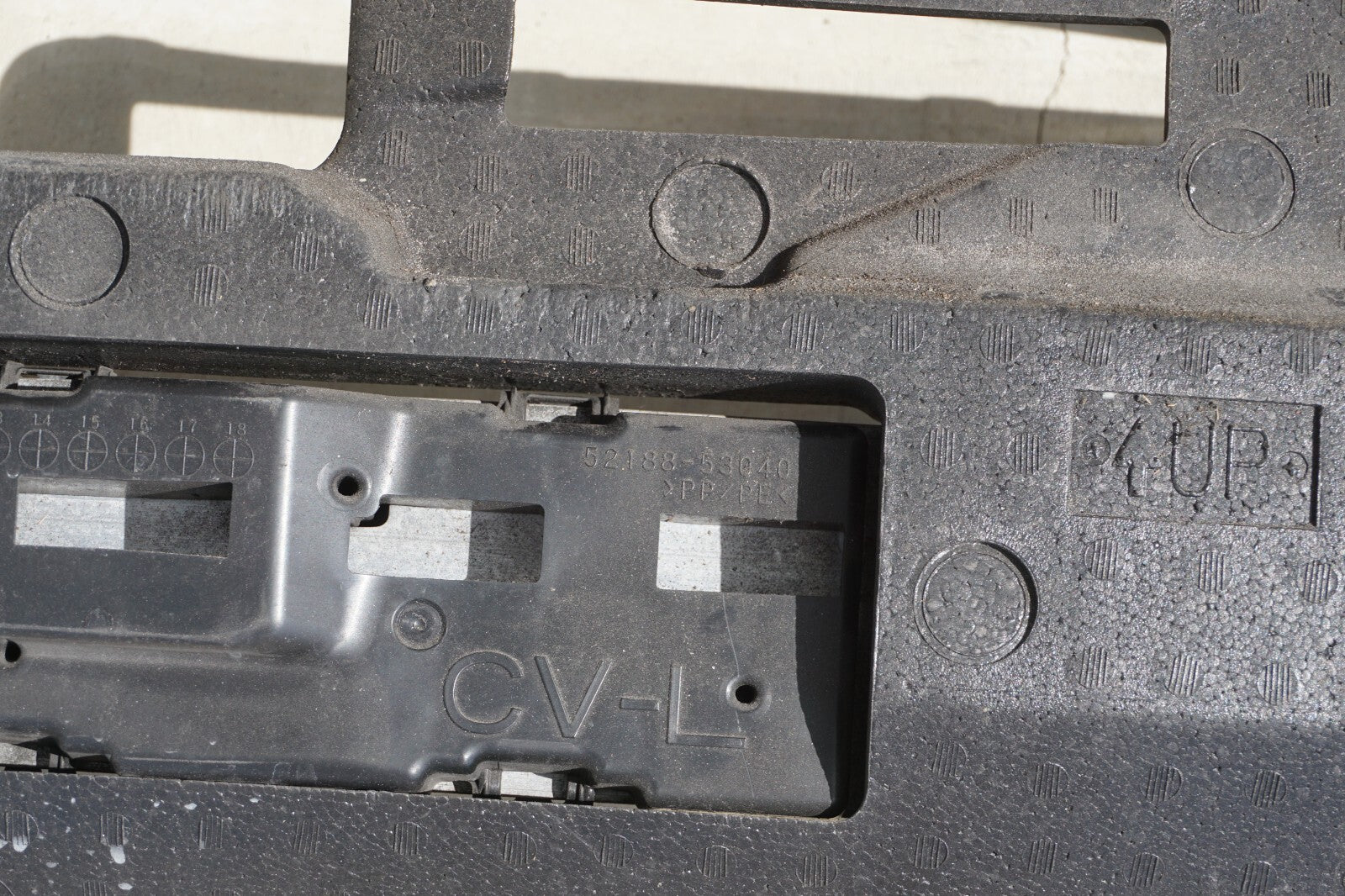 2010 - 2013 Lexus IS250 IS350 Convertible Rear Bumper Reinforcement & Foam OEM