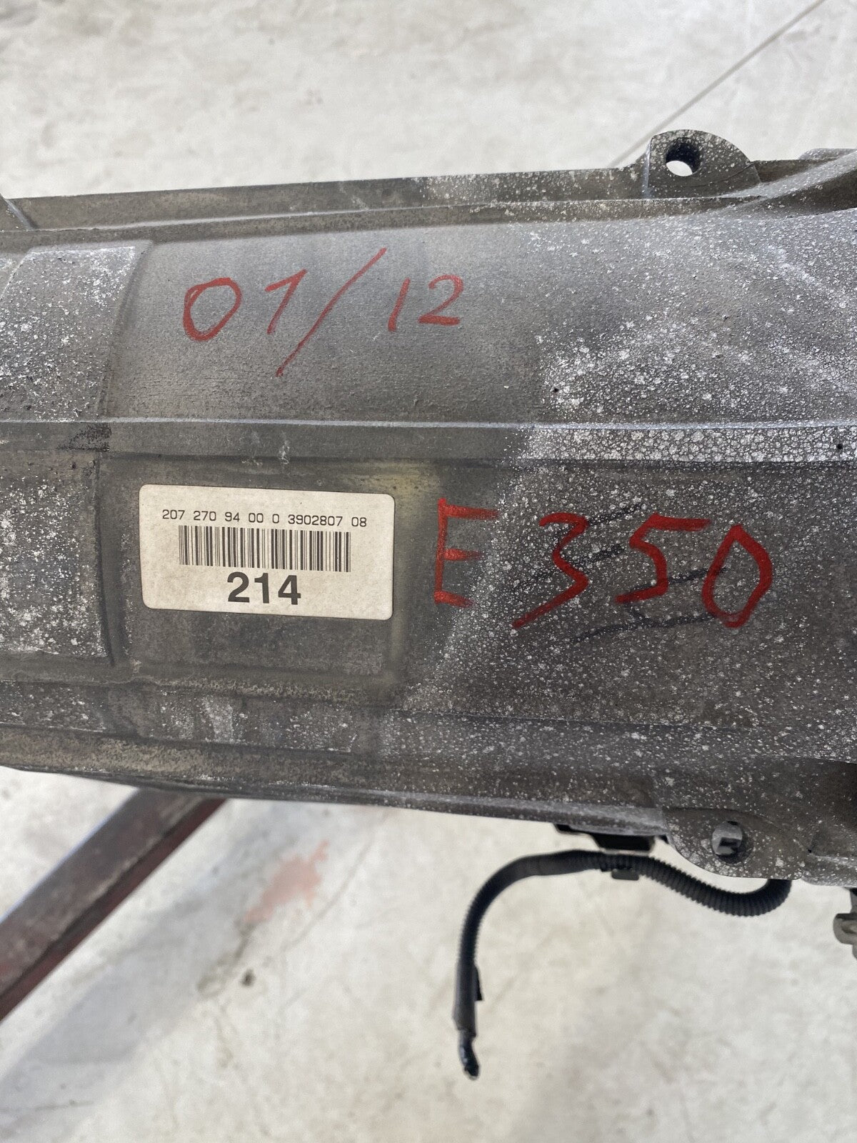 2012 - 2013 Mercedes E350 E-Class 3.5L V6 TRANSMISSION RWD 116,000 miles
