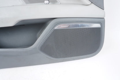 2012-2015 AUDI A7 FRONT LEFT DOOR TRIM PANEL GRAY LEATHER OEM