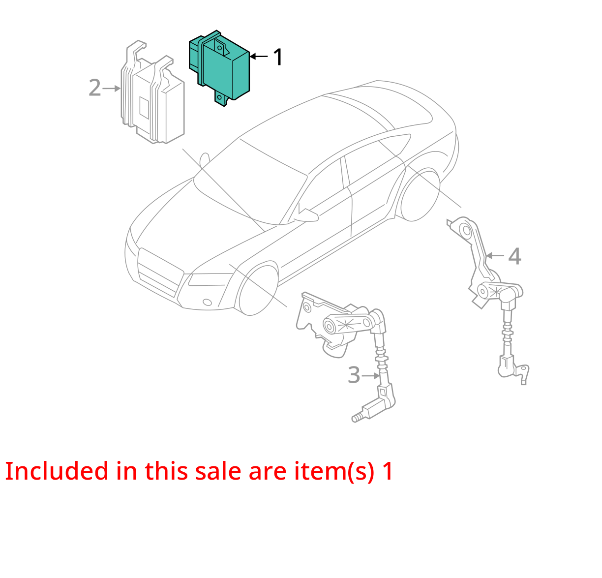 2012-2018 AUDI A7 A6 A8 HEADLIGHT RANGE CONTROL MODULE OEM