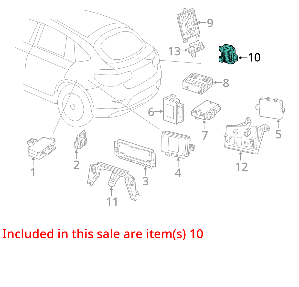 2007 - 2012 Mercedes W221 S550 module, power inverter, 1669820020