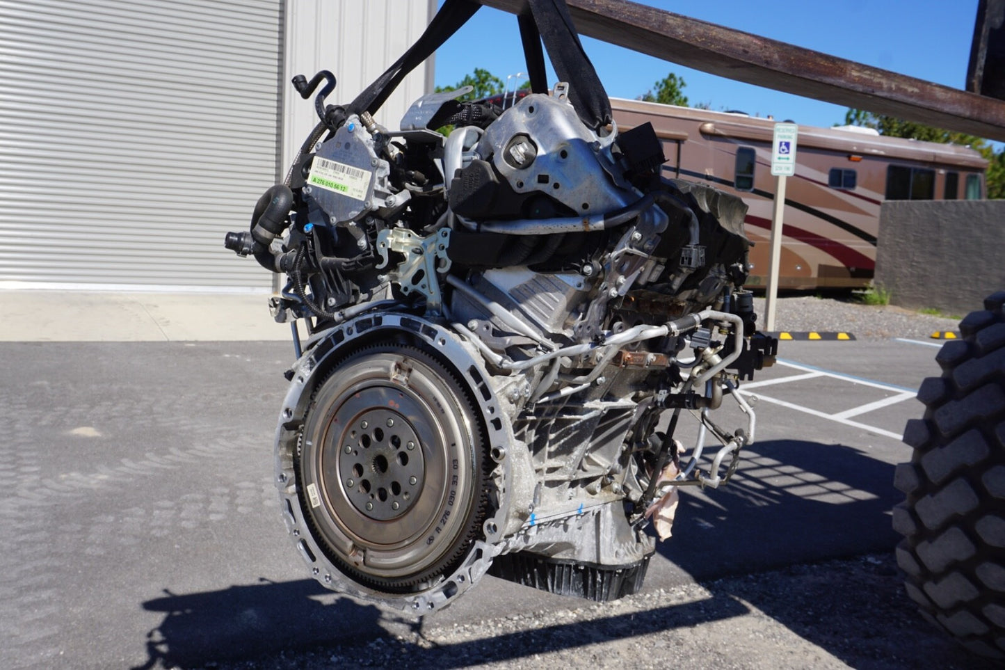 2015 2016 2017 Mercedes Benz S550e Hybrid 3.0L V8 Engine With 61k Miles OEM