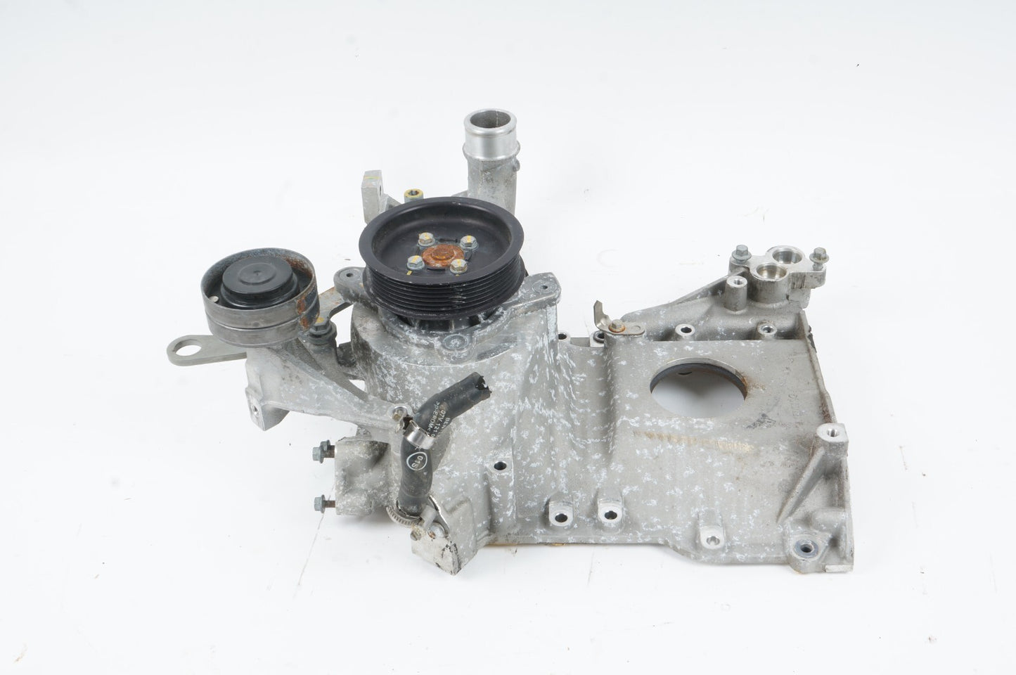 2015 - 2020 BENTLEY MULSANNE 6.8L ENGINE SIDE COVER W/ BELT PULLEY OEM