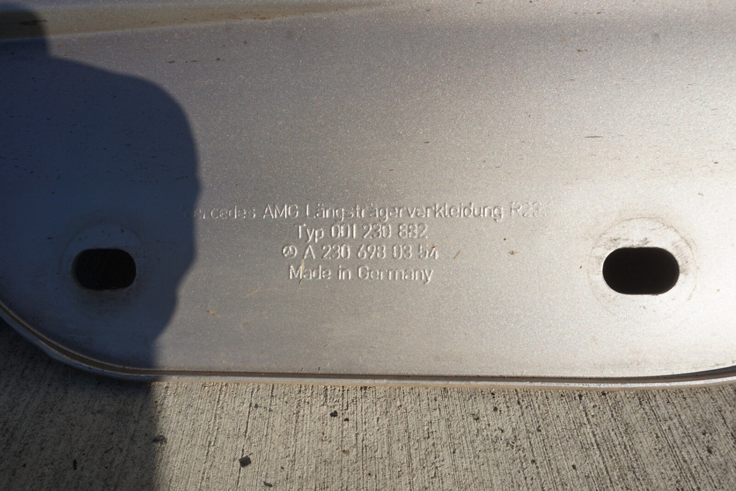 03-12 Mercedes R230 SL550 SL55 AMG Left Driver Side Skirt Rocker Panel OEM