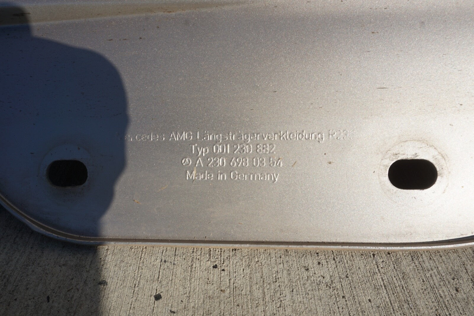03-12 Mercedes R230 SL550 SL55 AMG Left Driver Side Skirt Rocker Panel OEM