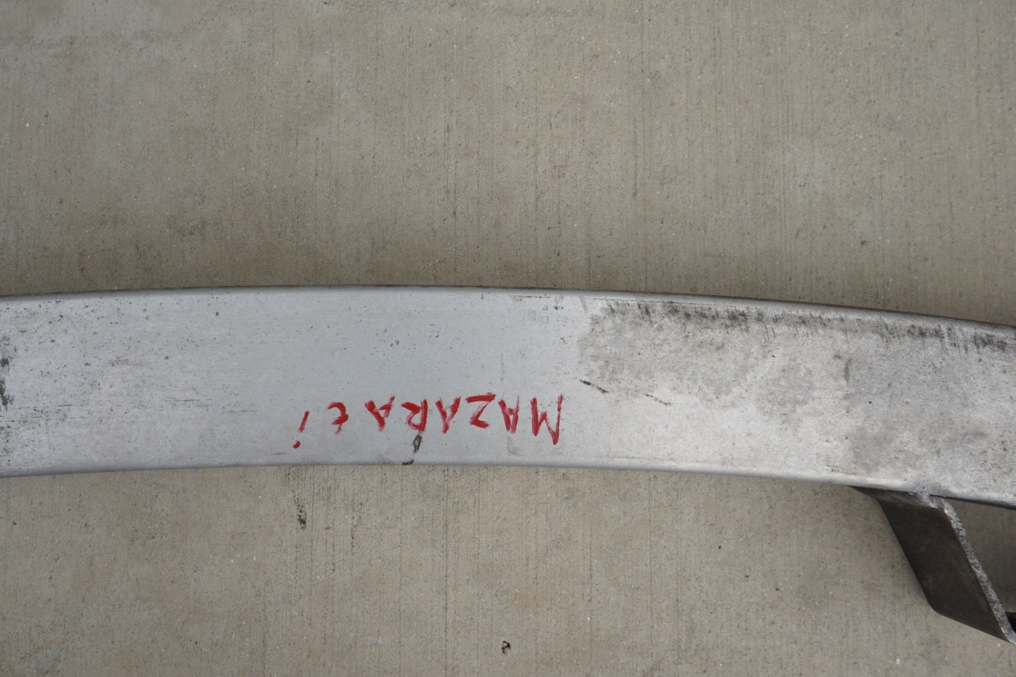 14-20 Maserati Ghibli Rear Lower Bumper Reinforcement Impact Bar 670004652 OEM