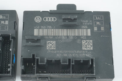 2012 - 2018 AUDI A7 DOOR CONTROL MODULE FRONT & REAR SET OF 4 OEM