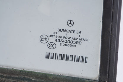 07-13 Mercedes W221 S550 S600 S63 Rear Right Side Door Window Quarter Auto Glass