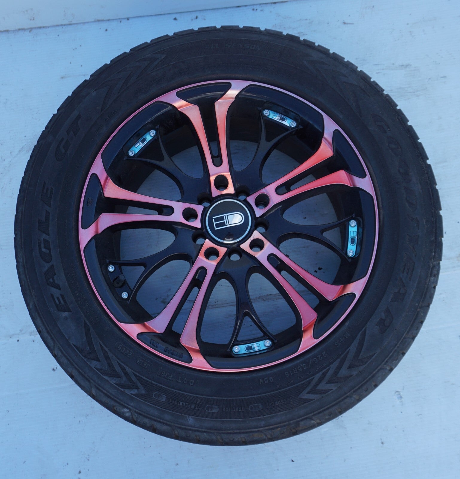 HD WHEELS RIMS & TIRE GOODYEAR EAGLE GT 225/55 r16 4x114 4x100