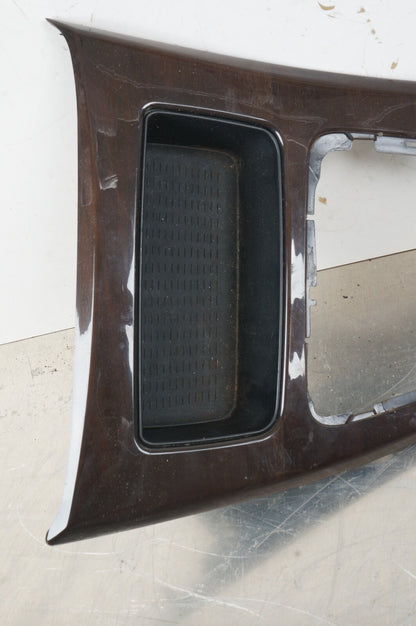 09-12 BMW 328i E90 Front Center Console Shifter Joystick Molding Bezel Wood OEM