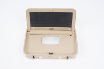 10-13 Mercedes W221 S400 S550 Rear Overhead Vanity Mirror Beige 2218101817 OEM