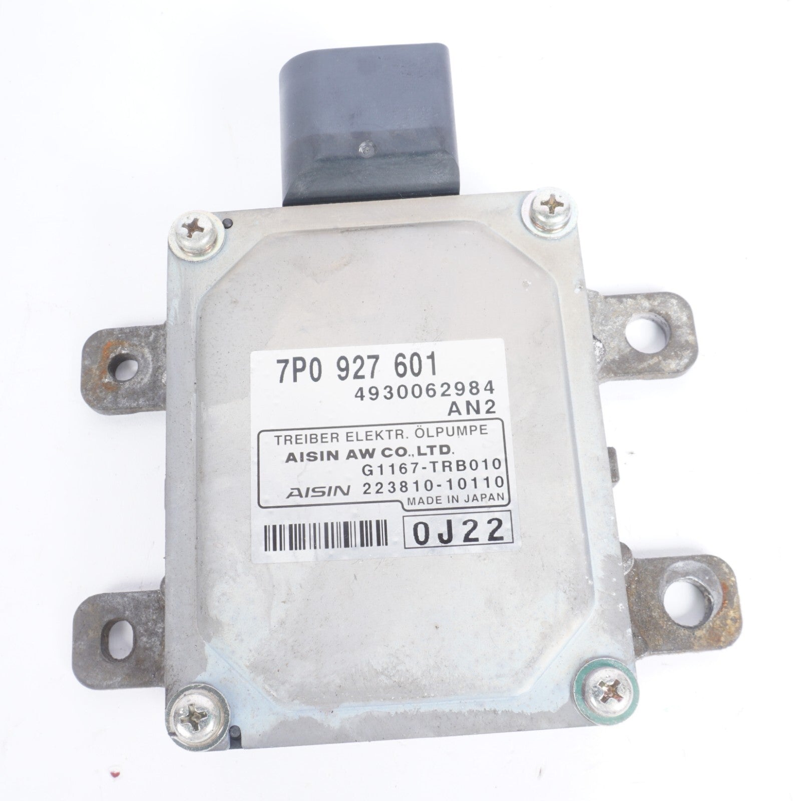 11-18 Porsche Cayenne 958 Hydraulic Oil Pump Control Module 7P0927601 OEM