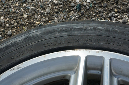 2007 - 2014 MERCEDES C250 C200 C300 C350 TIMS AMG R18 STAGGERED - BAD TIRES