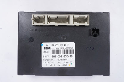 07-14 Mercedes W221 S550 CL550 AC A/C Heater Control Module 2218704192 OEM