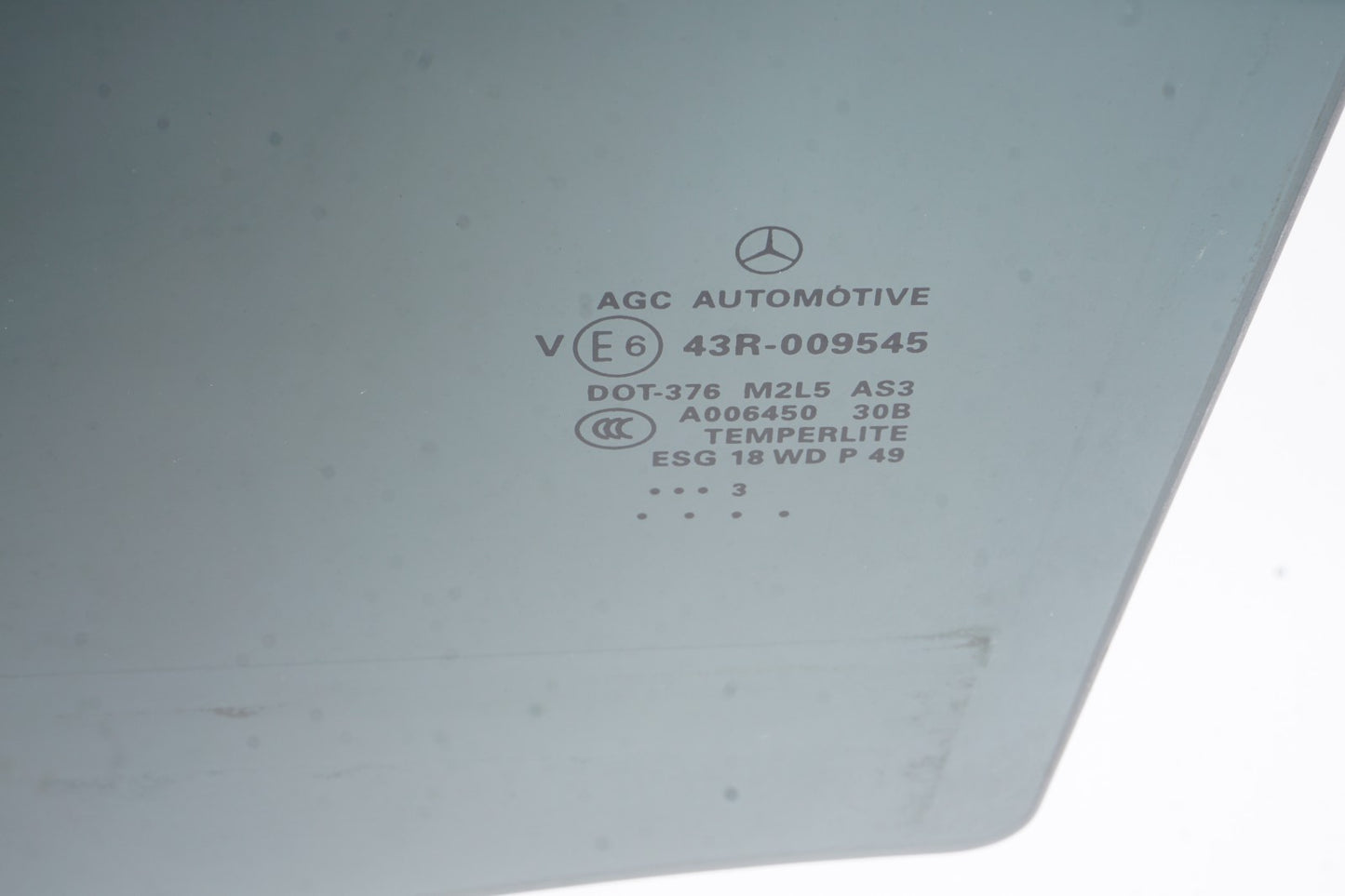 13-19 Mercedes X166 ML GL GLS Rear Left Driver Side Door Window Glass OEM