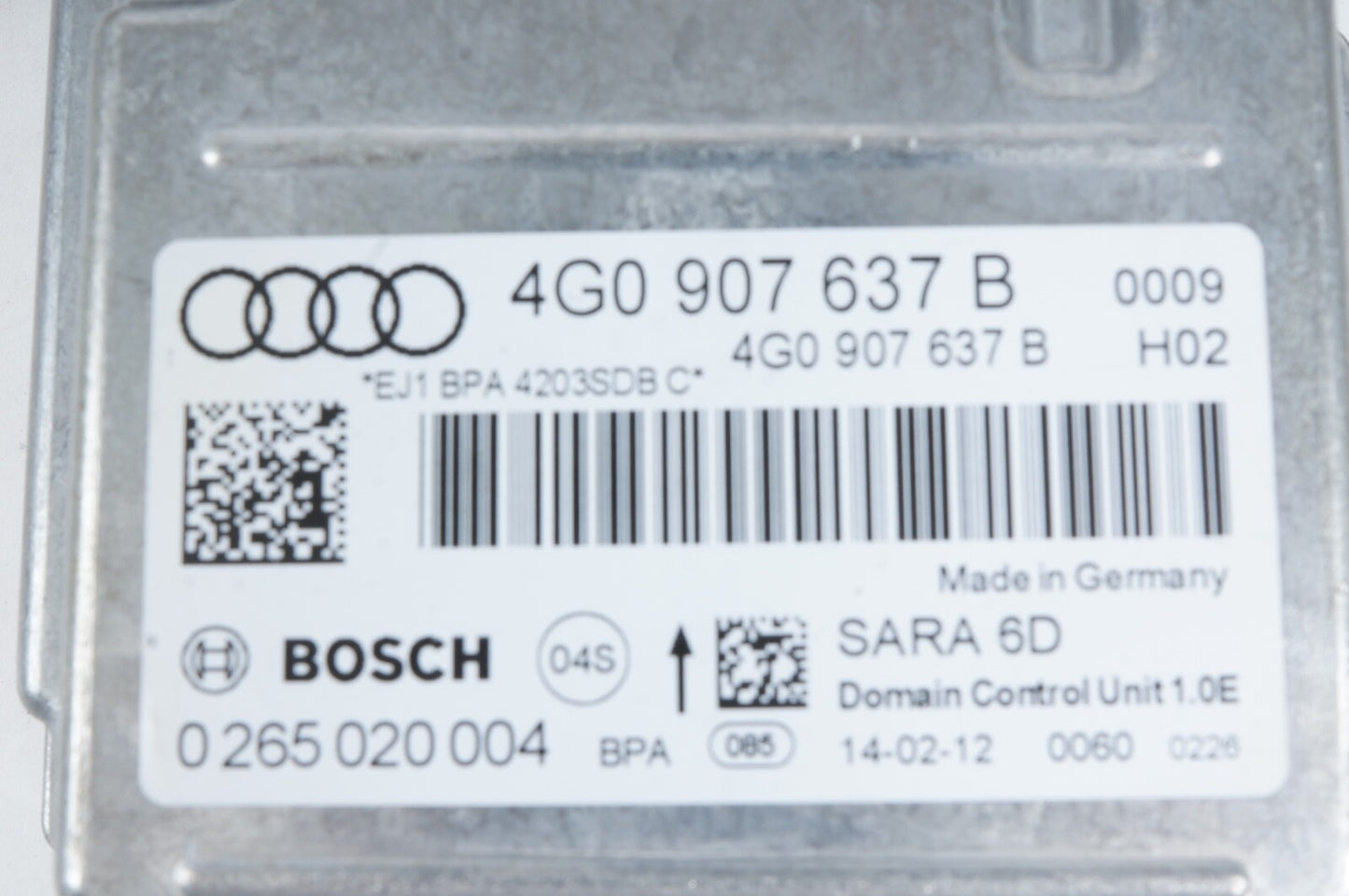 12-15 Audi A6 A7 Yaw Deceleration Computer Module 4G0907637KOEM Used