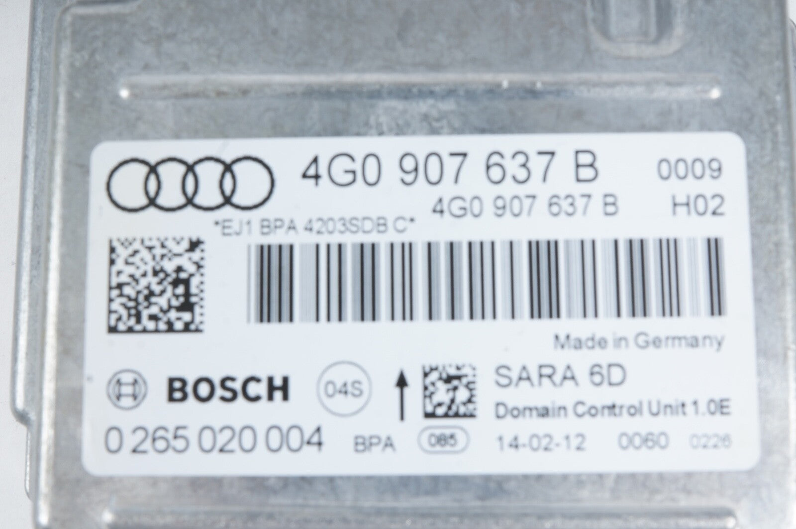 12-15 Audi A6 A7 Yaw Deceleration Computer Module 4G0907637KOEM Used
