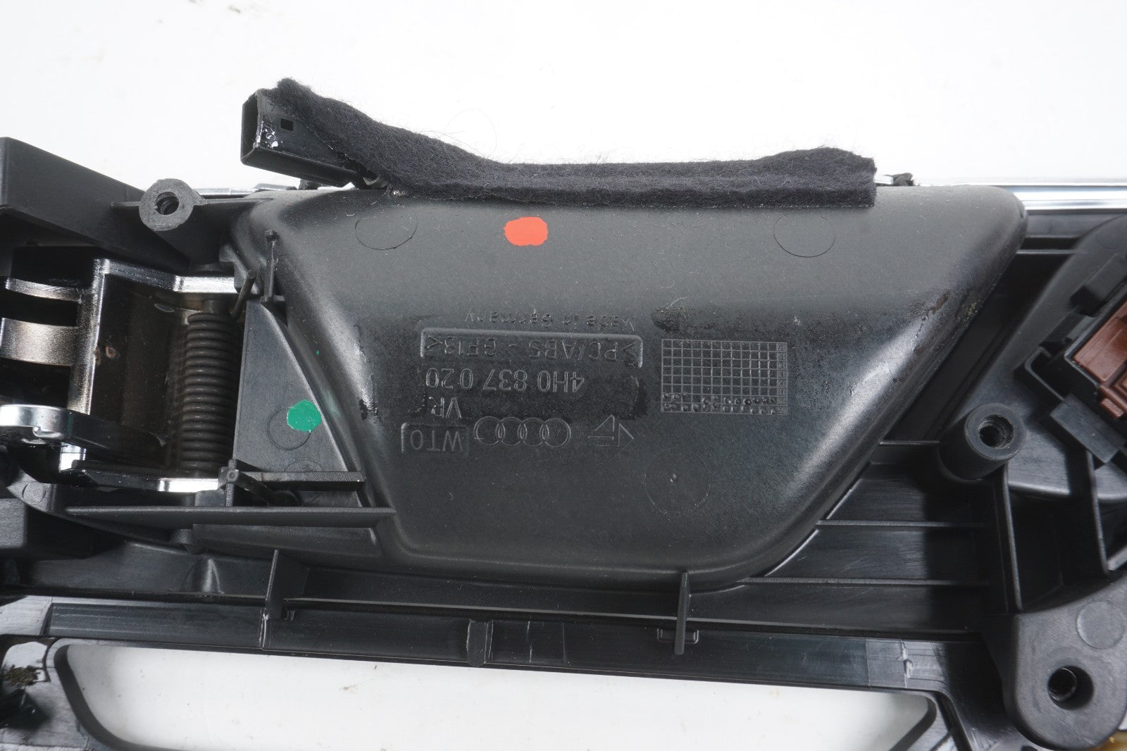 2011-2017 Audi D4 A8 A8L Front Right Interior Door Handle w/ Trim Panel OEM