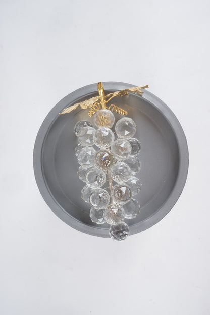 Swarovski Crystal Grape Cluster w/Gold Rhodium Leaves 7509NR 150070 Collectible