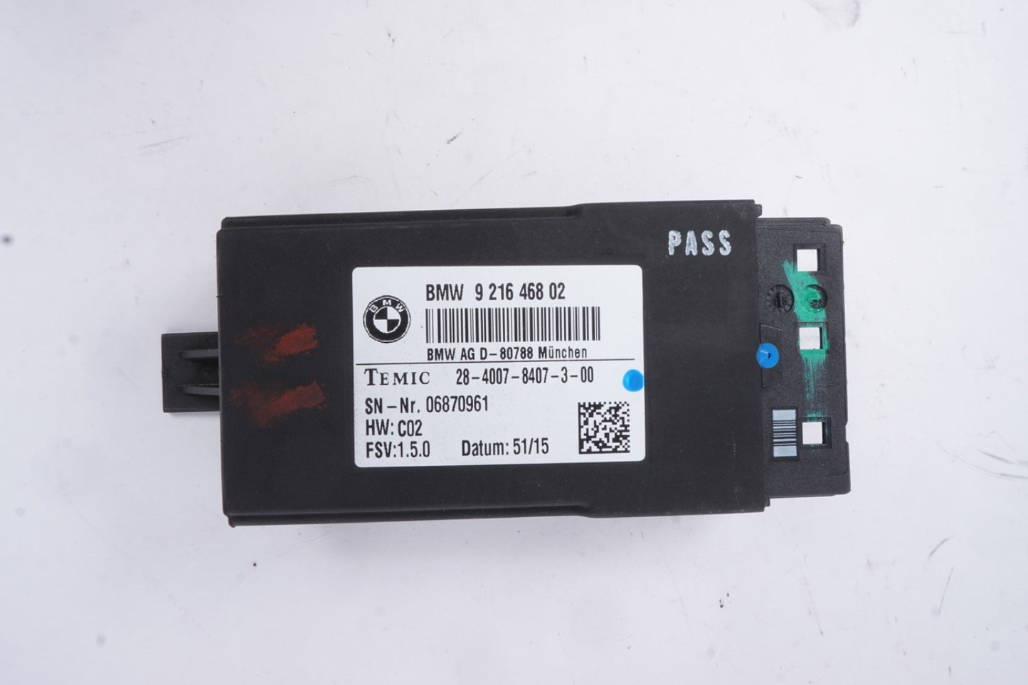2011-2017 BMW X3 F25 X4 F26 328i Rear Seat Computer Control Module 9216468 OEM