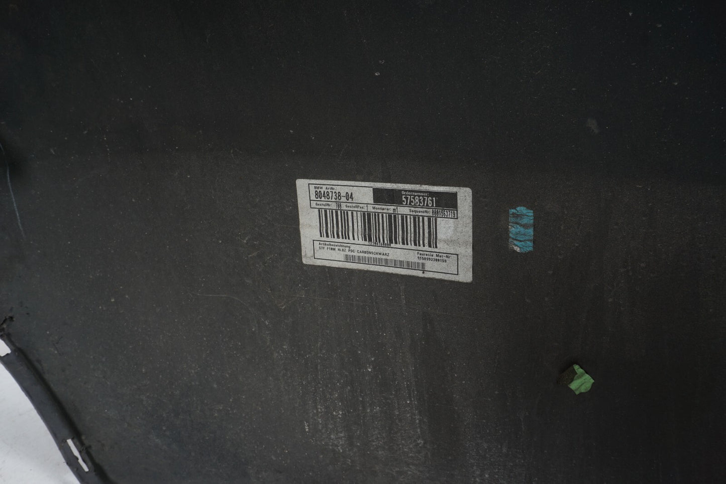 2011-2013 BMW 528i 535i 550i F10 Rear Bumper Cover OEM