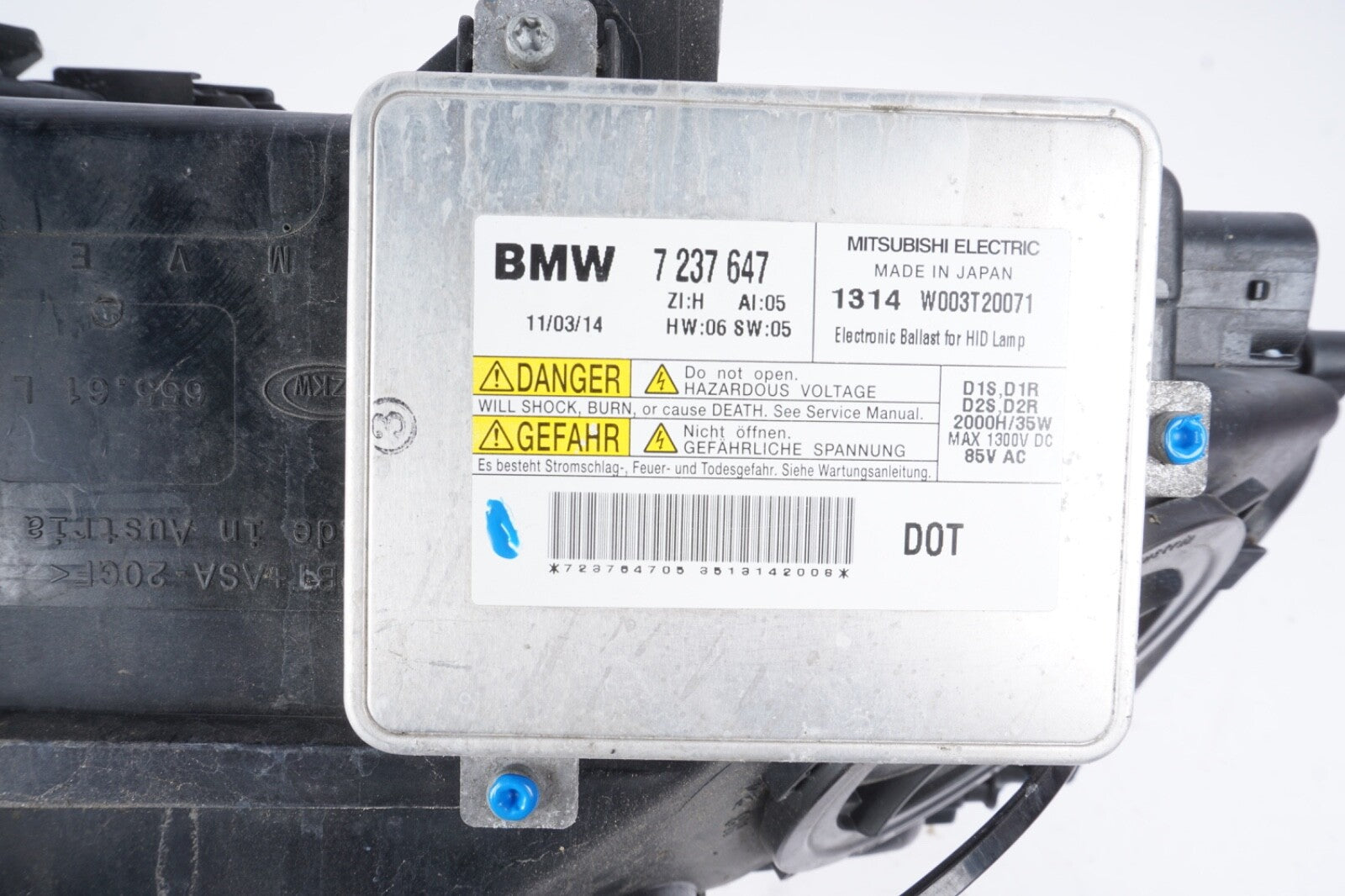 10-12 OEM BMW F01 F02 740 750 Left Driver Adaptive Xenon Headlight Complete