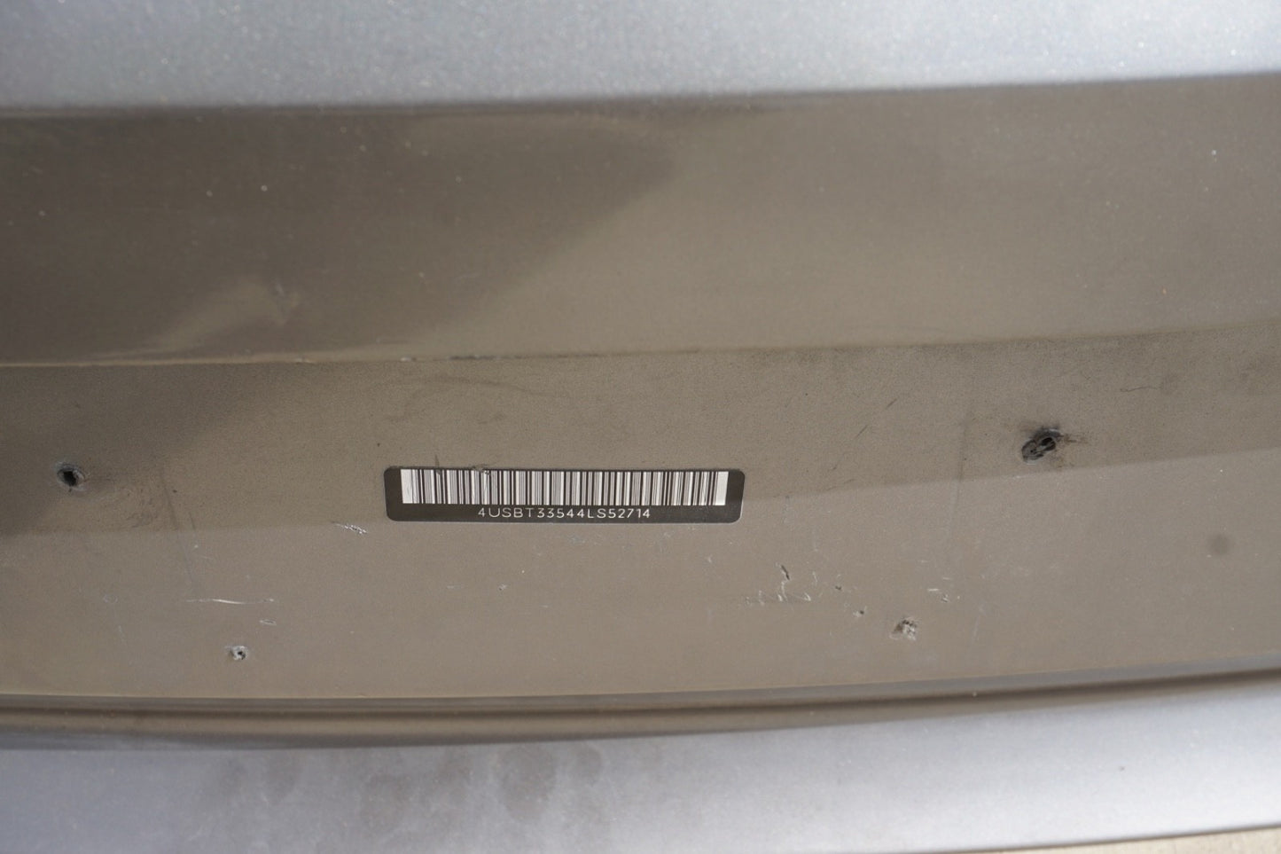 2003-2005 BMW Z4 CONVERTIBLE REAR BUMPER COVER BLUE OEM 7016068