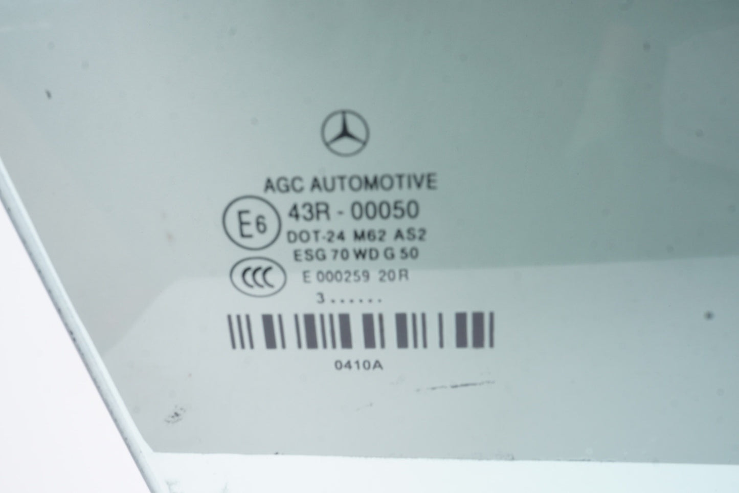 11-17 Mercedes W207 E350 E550 Convertible Door Window Glass Front Right Side OEM